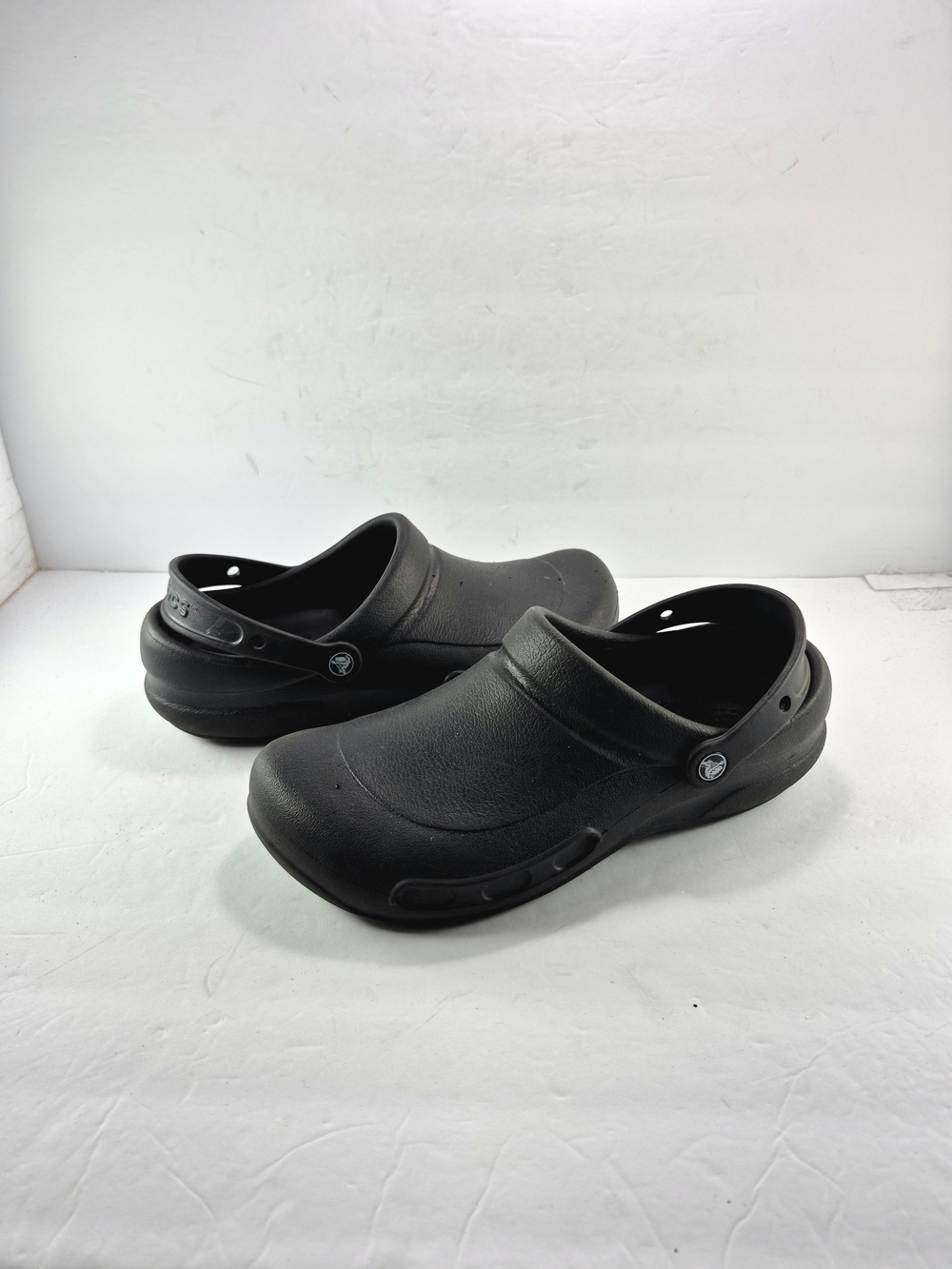 Crocs Bistro Work Clogs Mens Size 11 Black Slip Resistant Kitchen Chef Shoe